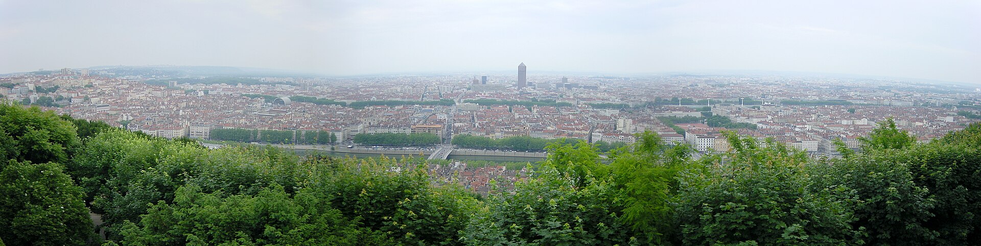 Vue panoramique de Lyon (Wikimedia Commons)
